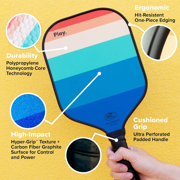 Rainbow Pickleball Paddle